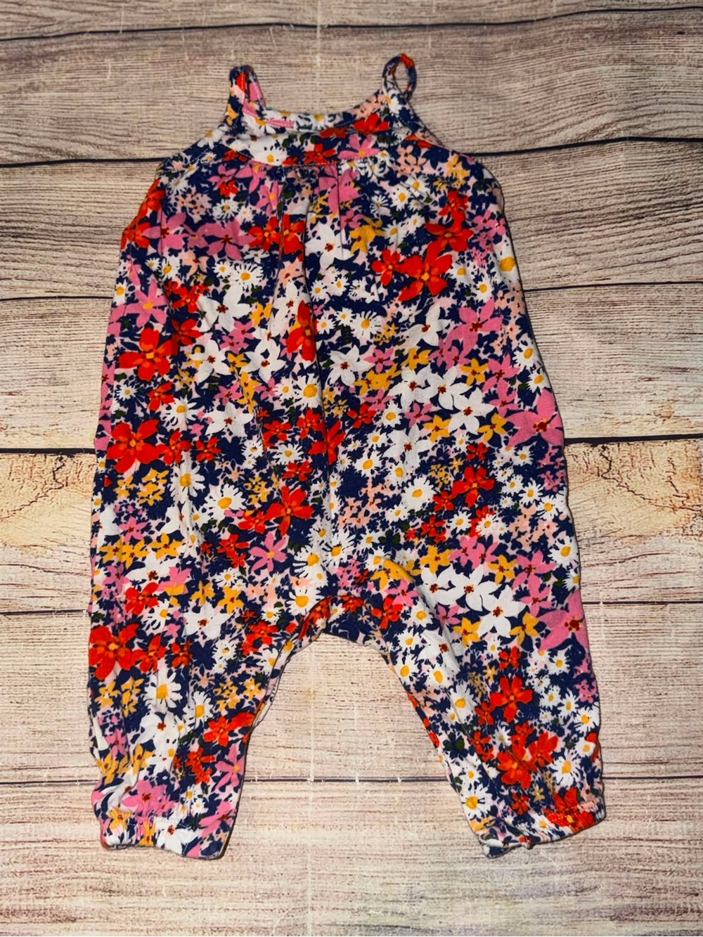 Old Navy floral romper size 3/6 mo.